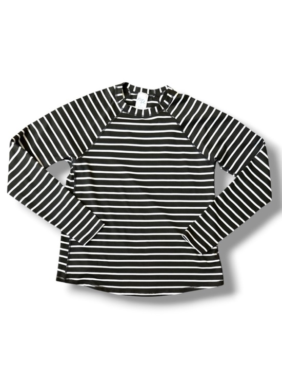 Kona Sol Other - Kona Sol Black/White Striped UPF 50 Long Sleeve Rash Guard Tee Size Small